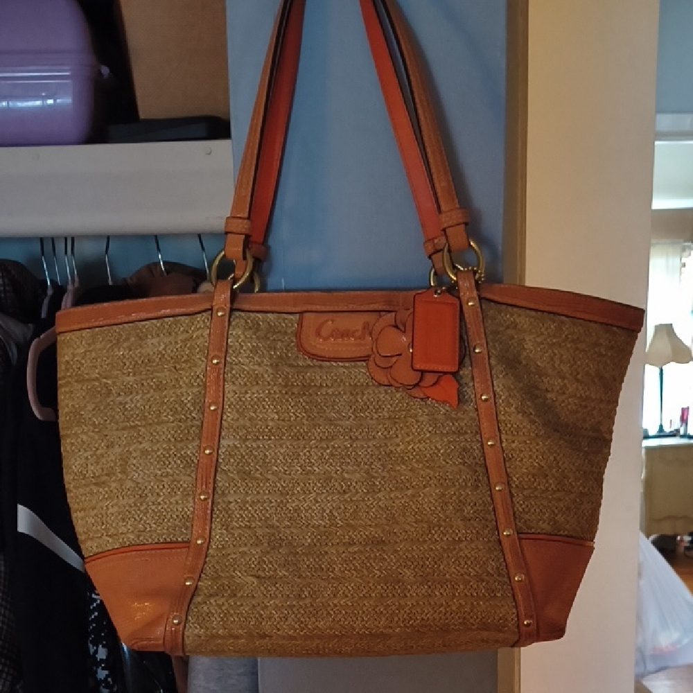 Coach Tan and Brown Bohemian Style Women's Tote